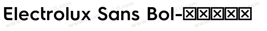 Electrolux Sans Bol字体转换